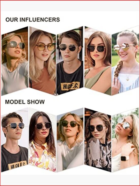 Classic Trendy Square Sunglasses with UV400 Protection and Polarized Lenses main image 7